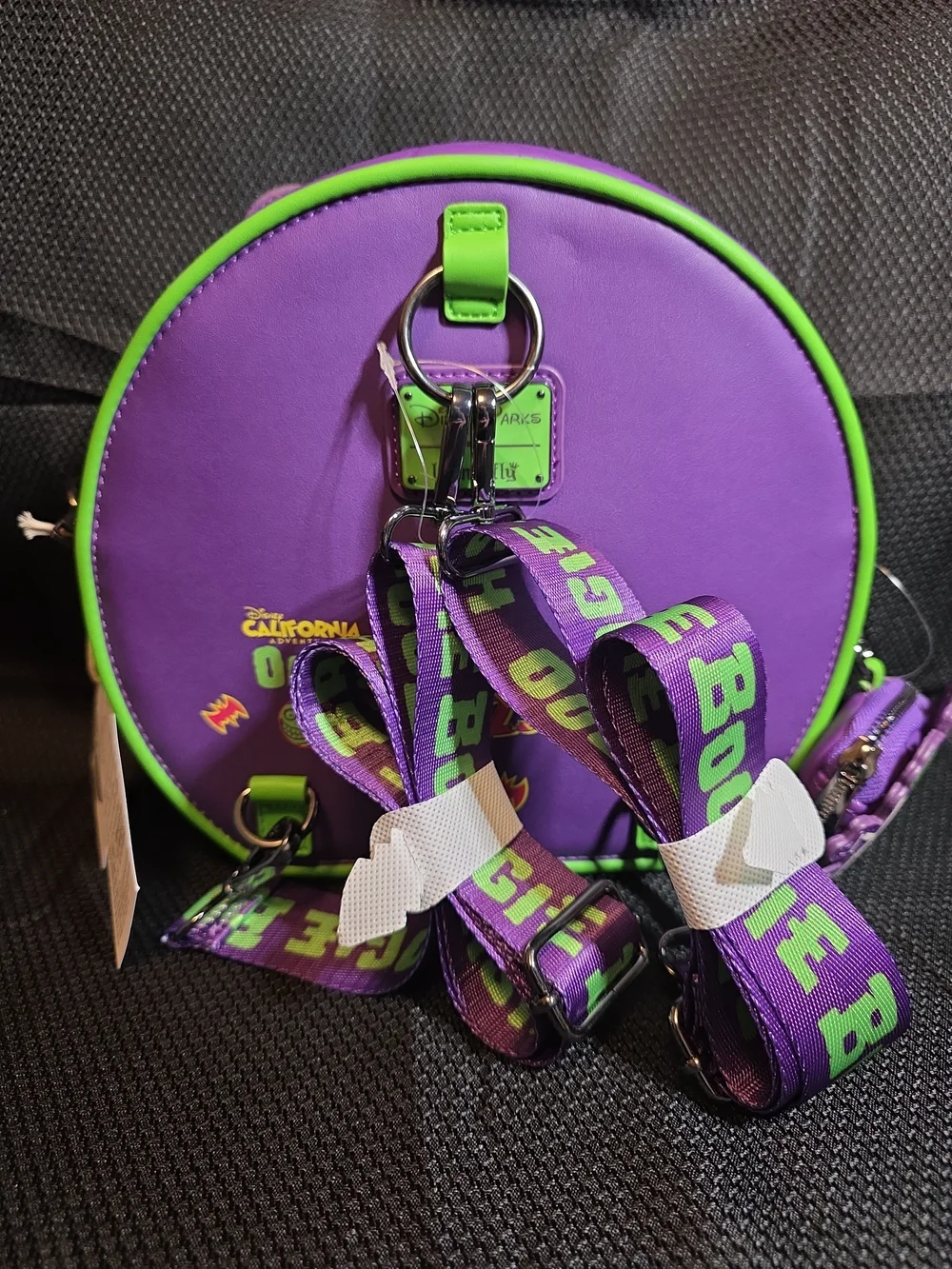 Loungefly Disney Parks Oogie Boogie Bash 2025 Mini Backpack Glow Purple Green